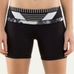 Lululemon Women's Black Athletic Shorts 8